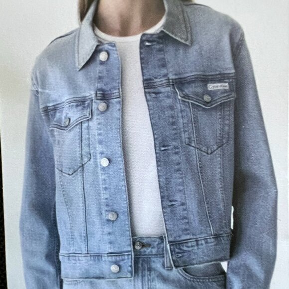 Calvin Klein NEW Classic Trucker Jacket Size 2X - Picture 2 of 14